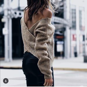Sincerely Jules cross back X sweater Small